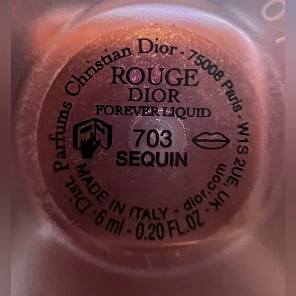 Rouge Dior Forever Liquid Sequin Glittery LIMITED EDITION Lipstick 703 Sensation